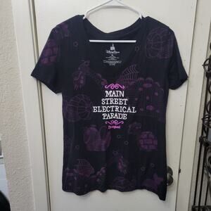 Disneyland Parks Exclusive Main Street Electrical Parade Shirt Women's XL Purple